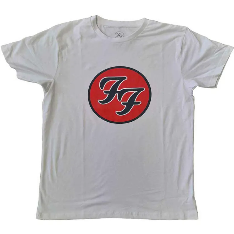 Foo Fighters Unisex T-Shirt: FF Logo (White) made by Paradiso Clothing