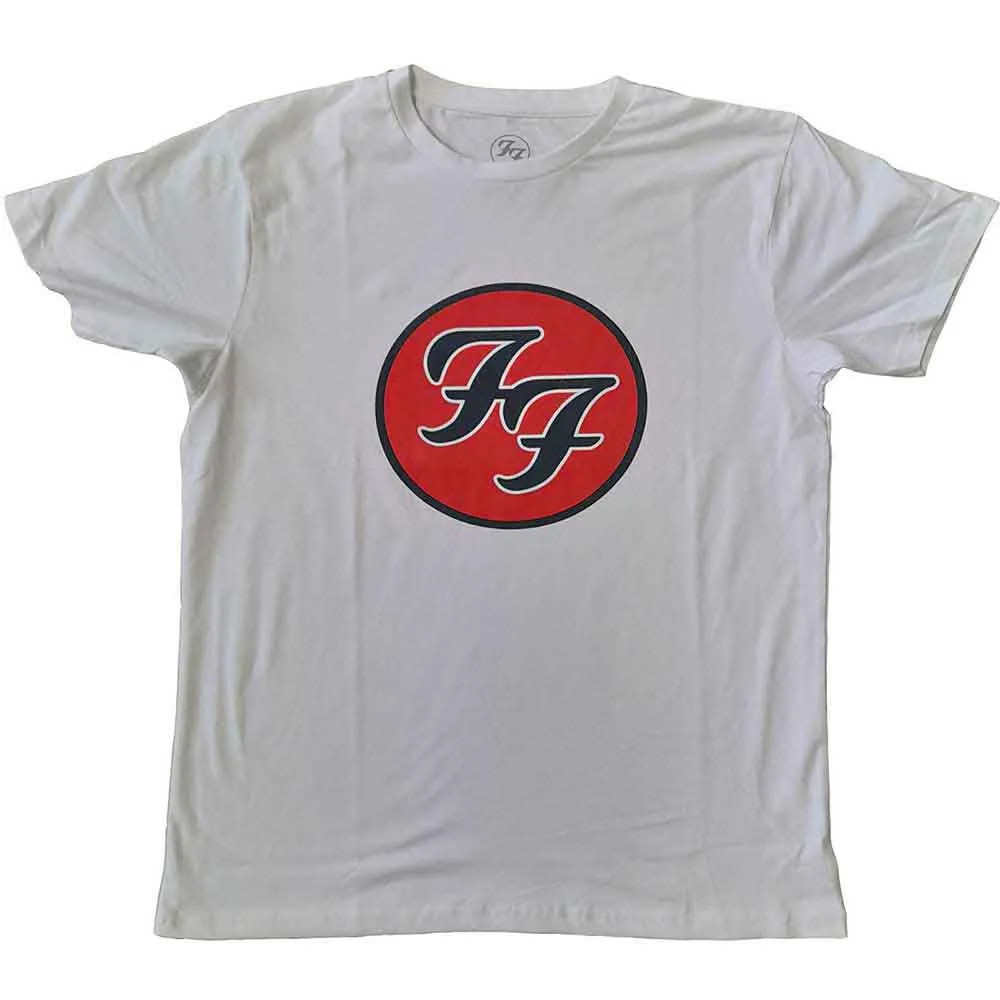 Foo Fighters Unisex T-Shirt: FF Logo (White) sold by Paradiso Clothing