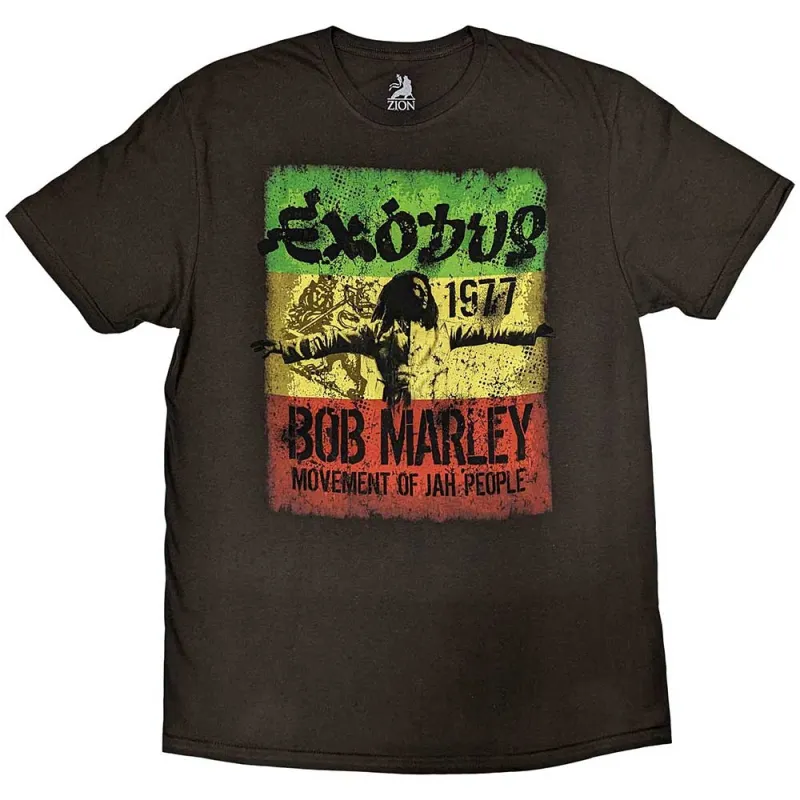 Bob Marley Unisex T-Shirt: Movement (Black) made by Paradiso Clothing