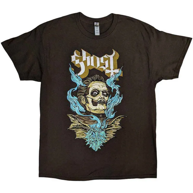 Ghost Unisex T-Shirt: Heart Hypnosis (Brown) made by Paradiso Clothing