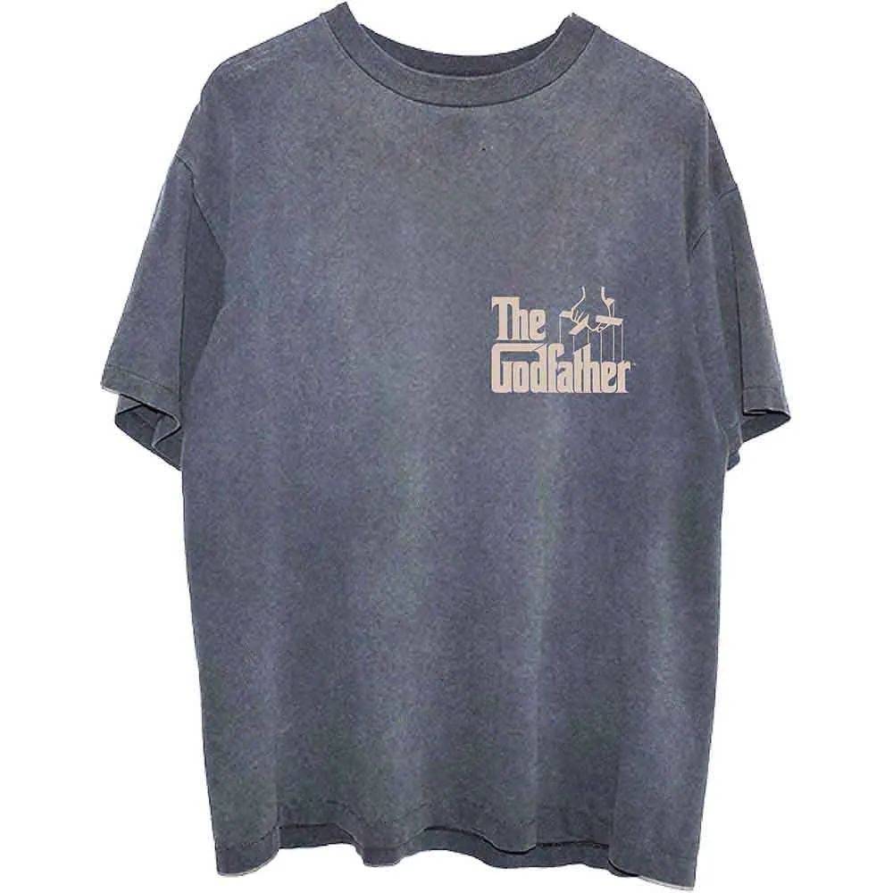 The Godfather Unisex T-Shirt: Sleeps With The Fishes (Charcoal Grey) (Back Print) sold by Paradiso Clothing product image thumbnail 2