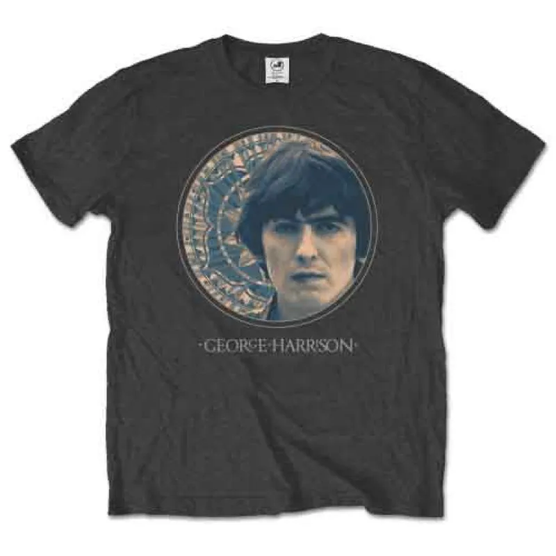 George Harrison Circular Portrait Mosaic T Shirt made by Paradiso Clothing