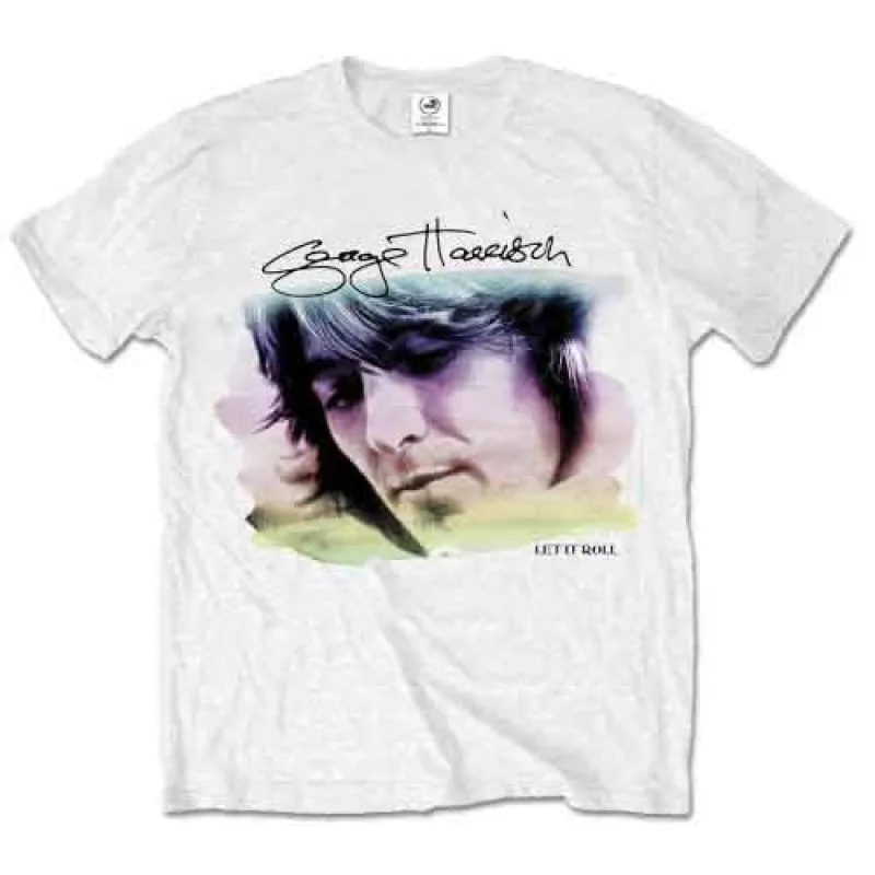 George Harrison Water Color Portrait T Shirt made by Paradiso Clothing