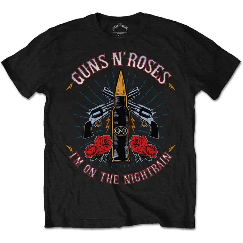 Guns N' Roses Unisex T-Shirt: Night Train (Black) sold by Paradiso Clothing
