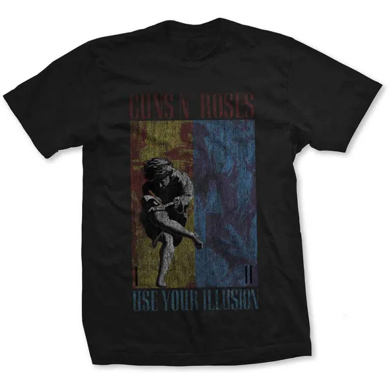 Guns N' Roses Unisex T-Shirt: Use Your Illusion (Black) made by Paradiso Clothing