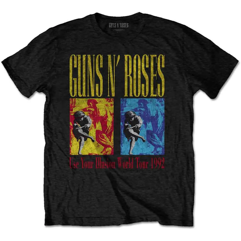 Guns N' Roses Unisex T-Shirt: Use Your Illusion World Tour (Black) (Back Print) sold by Paradiso Clothing product image thumbnail 2