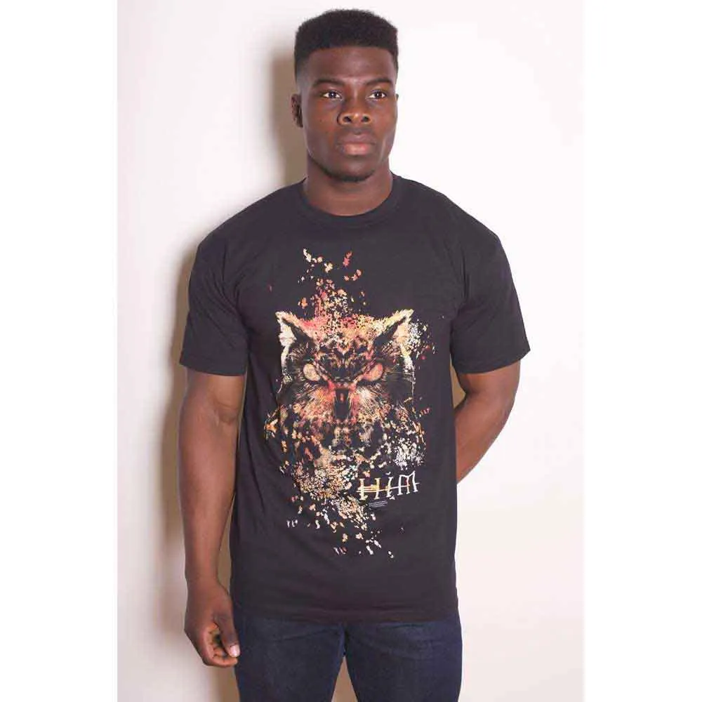 HIM Unisex T-Shirt: Owl Colour (Black) sold by Paradiso Clothing