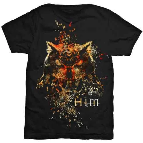 HIM Unisex T-Shirt: Owl Colour (Black) sold by Paradiso Clothing product image thumbnail 2