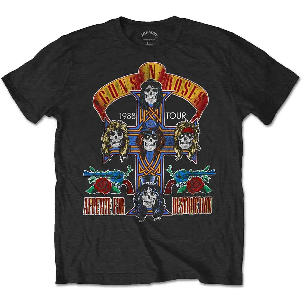 Guns N' Roses Unisex T-Shirt: NJ Summer Jam 1988 (Black) (Back Print) sold by Paradiso Clothing product image thumbnail 2