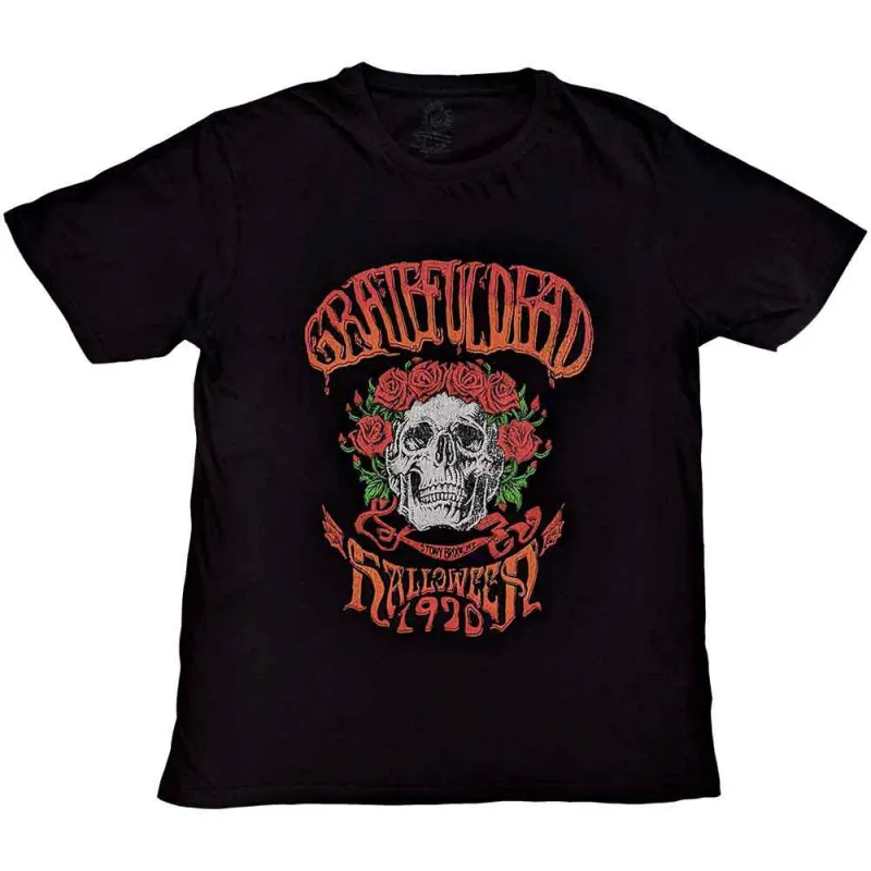 Grateful Dead Unisex T-Shirt: Stony Brook Skull (Black) made by Grateful Dead