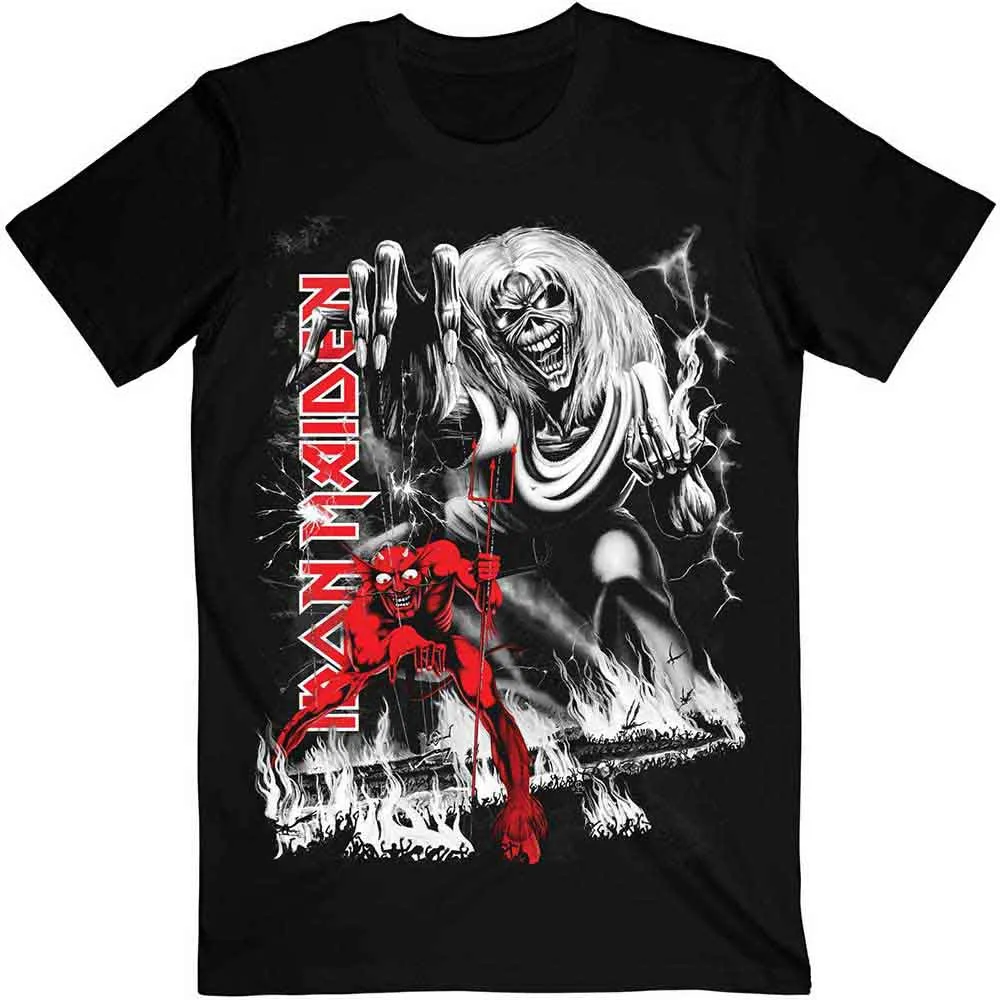 Iron Maiden Unisex T-Shirt: Number Of The Beast Jumbo (Black) (Back Print) sold by Paradiso Clothing product image thumbnail 2