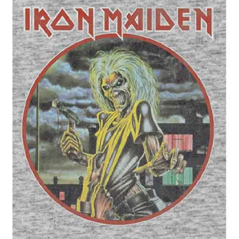 Iron Maiden Unisex T-Shirt: Killers Circle (Heather Grey) made by Paradiso Clothing