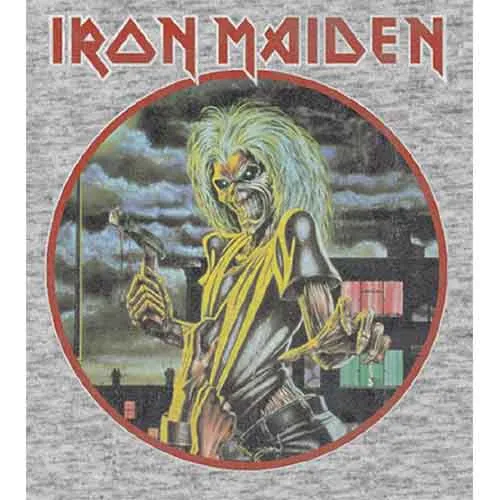 Iron Maiden Unisex T-Shirt: Killers Circle (Heather Grey) sold by Paradiso Clothing