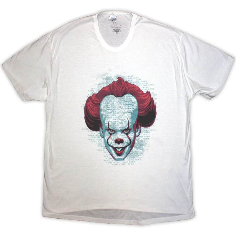 IT Unisex T-Shirt: Pennywise Come Home (White) made by Paradiso Clothing
