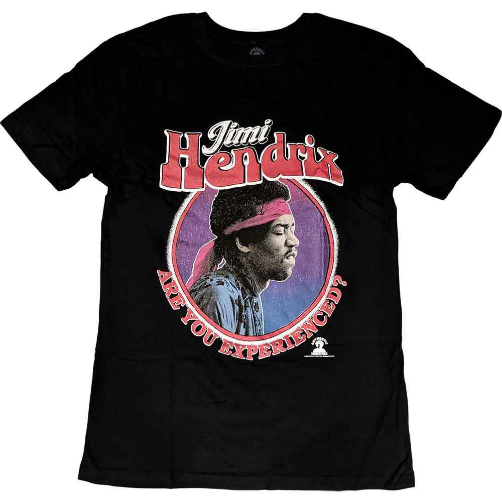 Jimi Hendrix Unisex T-Shirt: Are You Experienced? (Black) sold by Paradiso Clothing