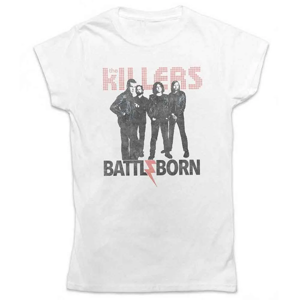 The Killers Ladies T-Shirt: Battle Born (White) sold by Paradiso Clothing