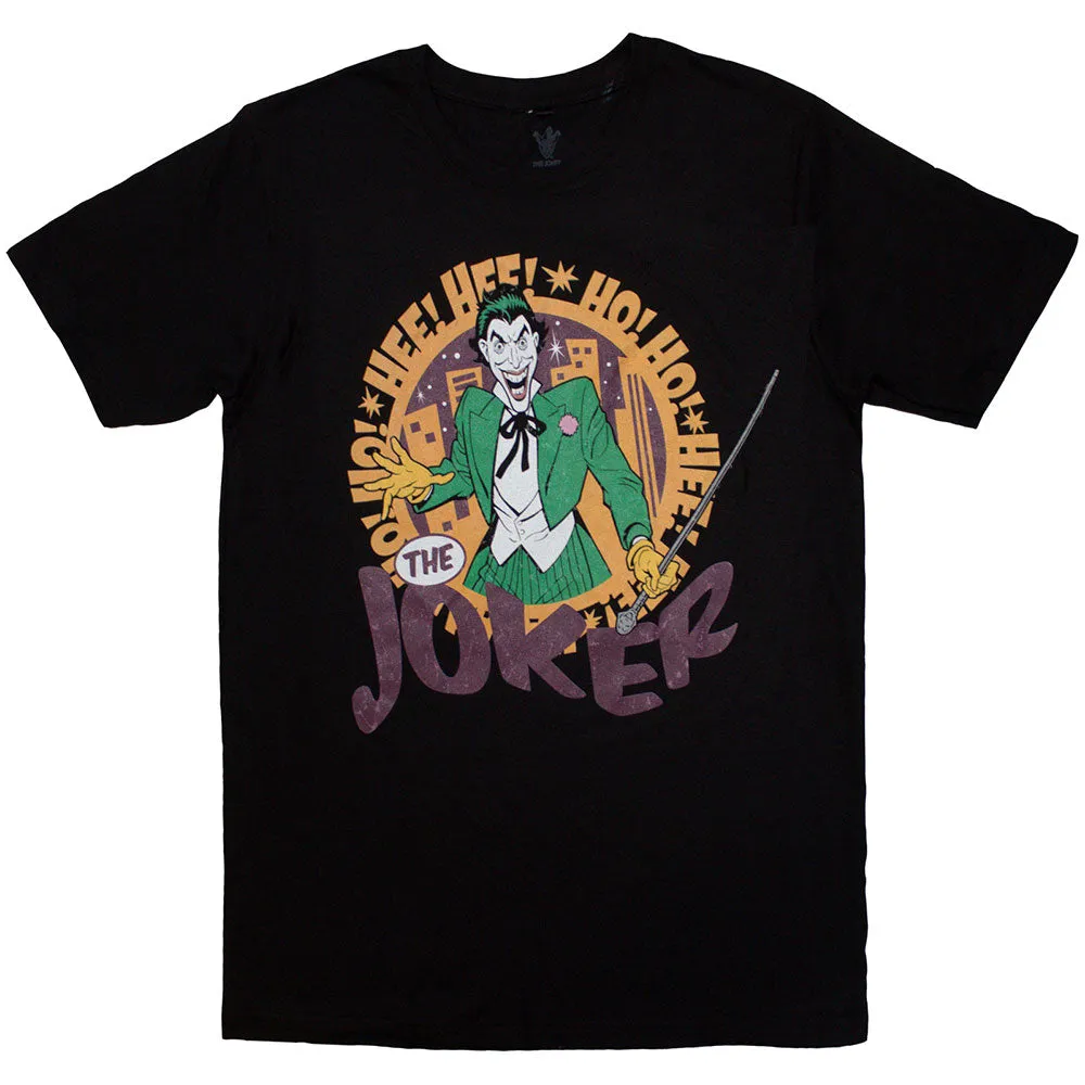 DC Comics Unisex T-Shirt: Hee Hee! Joker (Black) sold by Paradiso Clothing