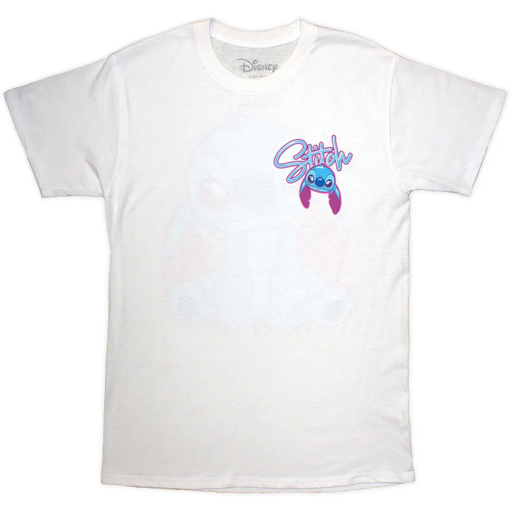 Disney Unisex T-Shirt: Stitch Spray Paint (White) (Back Print) sold by Paradiso Clothing product image thumbnail 2