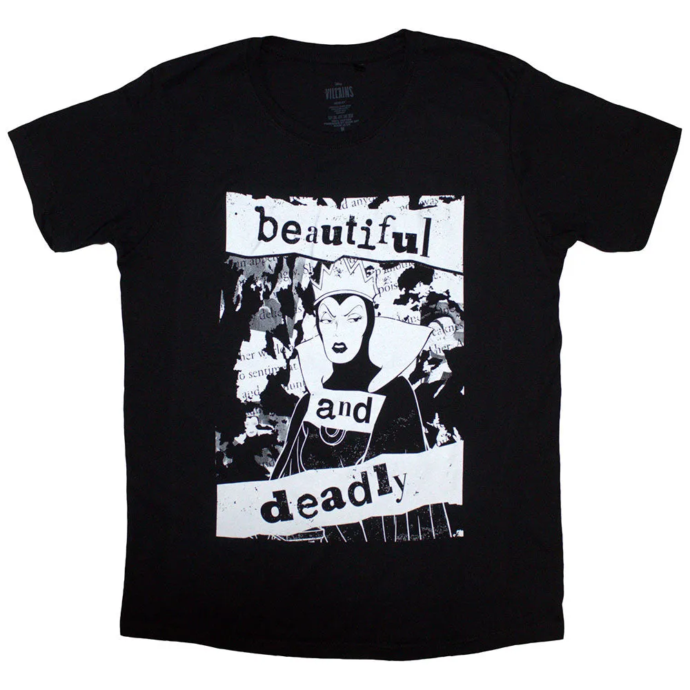 Disney Unisex T-Shirt: Maleficent Beautiful & Deadly (Black) sold by Paradiso Clothing