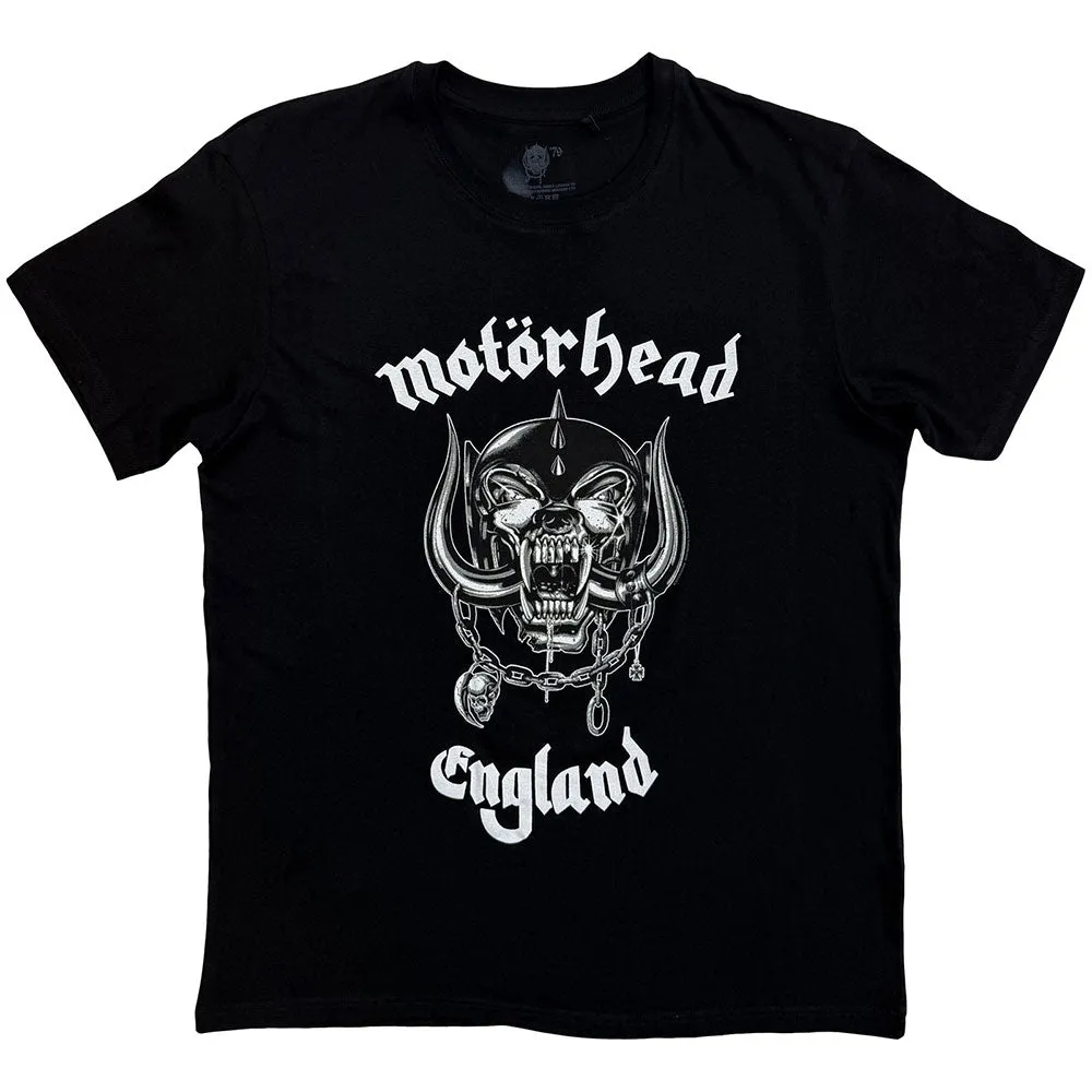 Motorhead Unisex T-Shirt: England (Black) (Back Print) sold by Paradiso Clothing product image thumbnail 2