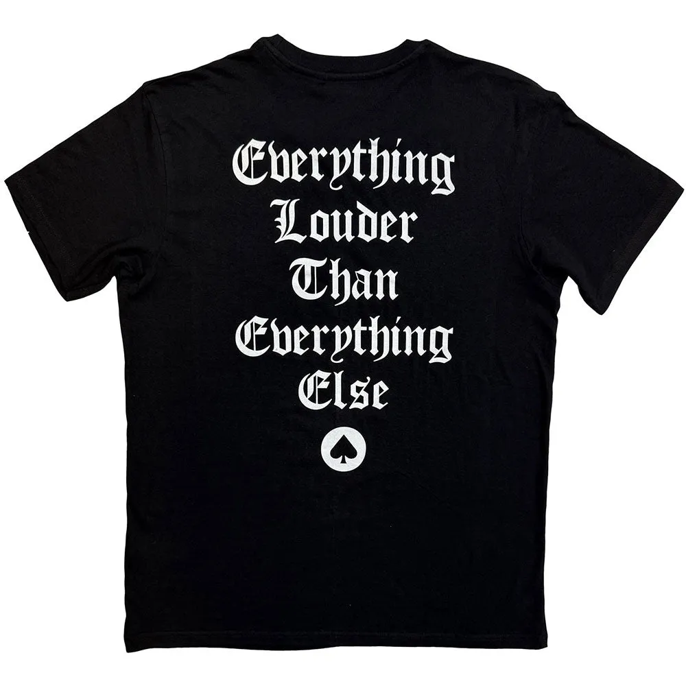 Motorhead Unisex T-Shirt: England (Black) (Back Print) sold by Paradiso Clothing