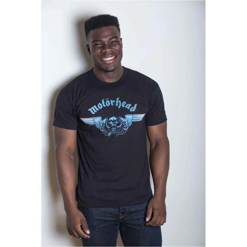 Motorhead Unisex T-Shirt: Tri-Skull (Black) sold by Paradiso Clothing