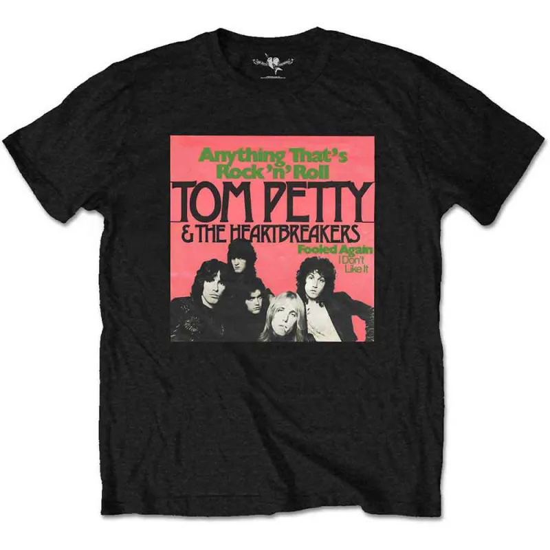 Tom Petty & The Heartbreakers Unisex T-Shirt: Anything (Black) sold by Paradiso Clothing
