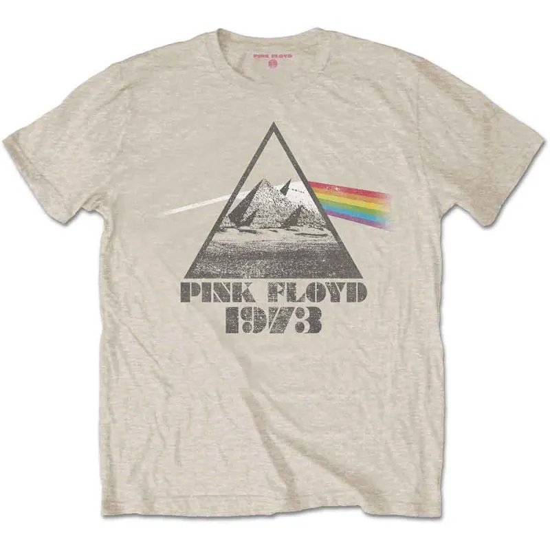 Pink Floyd Unisex T-Shirt: Pyramids (Sand) made by Pink Floyd