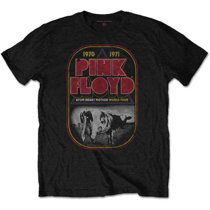 Pink Floyd Unisex T-Shirt: AHM Tour (Black) sold by Paradiso Clothing