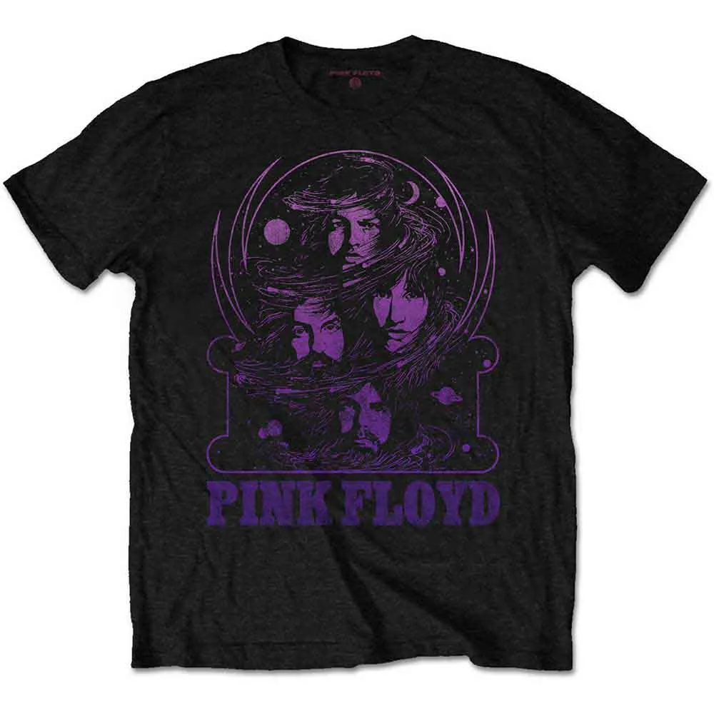 Pink Floyd Unisex T-Shirt: Purple Swirl (Black) sold by Paradiso Clothing