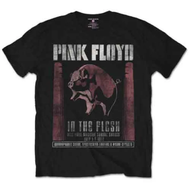 Pink Floyd Unisex T-Shirt: In the Flesh (Black) sold by Paradiso Clothing