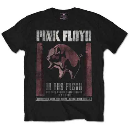 Pink Floyd Unisex T-Shirt: In the Flesh (Black) sold by Paradiso Clothing