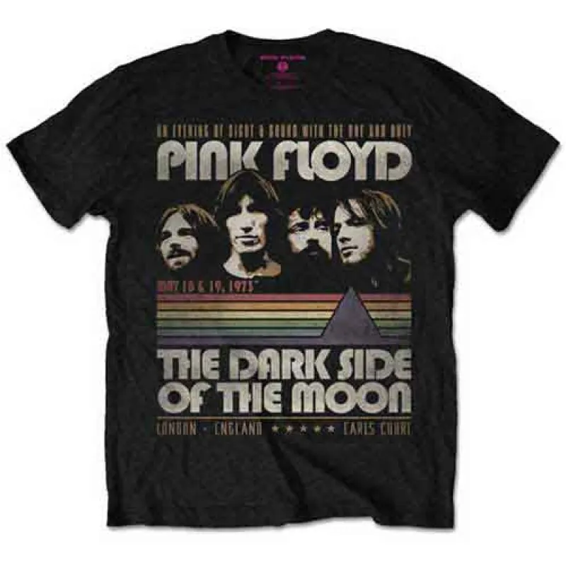 Pink Floyd Unisex T-Shirt: Vintage Stripes (Black) made by Pink Floyd