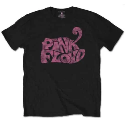 Pink Floyd Unisex T-Shirt: Swirl Logo (Black) sold by Paradiso Clothing