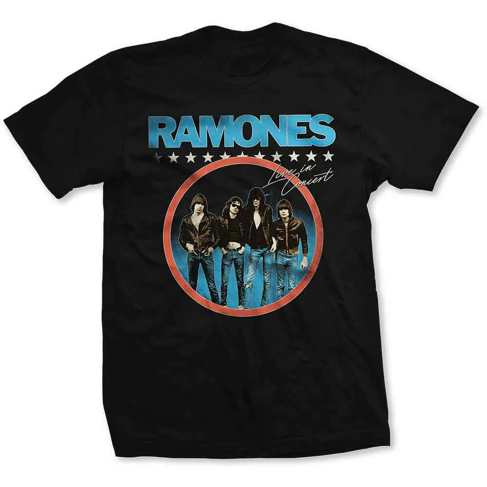 Ramones Unisex T-Shirt: Circle Photo (Black) sold by Paradiso Clothing