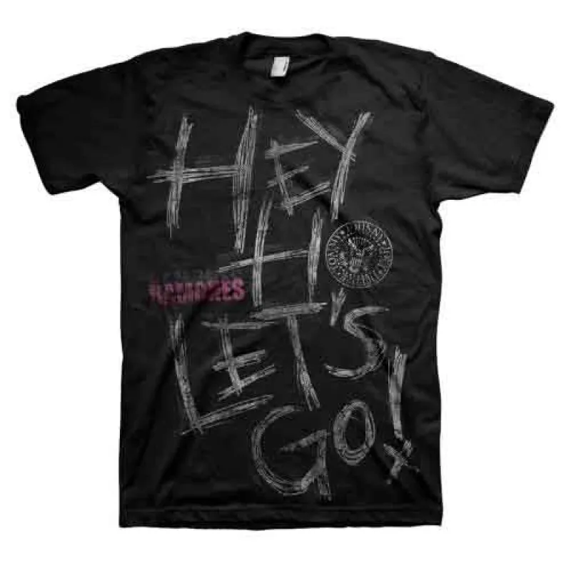 Ramones Unisex T-Shirt: Hey Ho (Black) made by Paradiso Clothing
