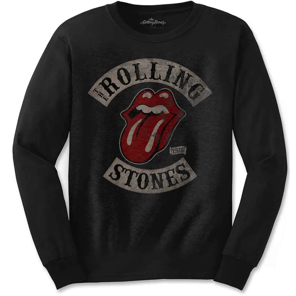 The Rolling Stones Unisex Long Sleeve T-Shirt: Tour '78 (Black) sold by Paradiso Clothing