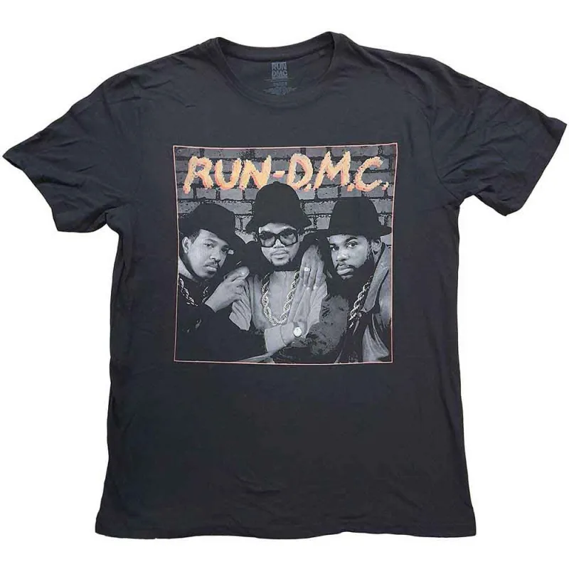 Run DMC Unisex T-Shirt: B&W Photo (Black) made by Paradiso Clothing
