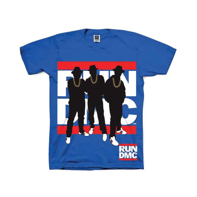 Run DMC Unisex T-Shirt: Silhouette (Royal Blue) made by Paradiso Clothing