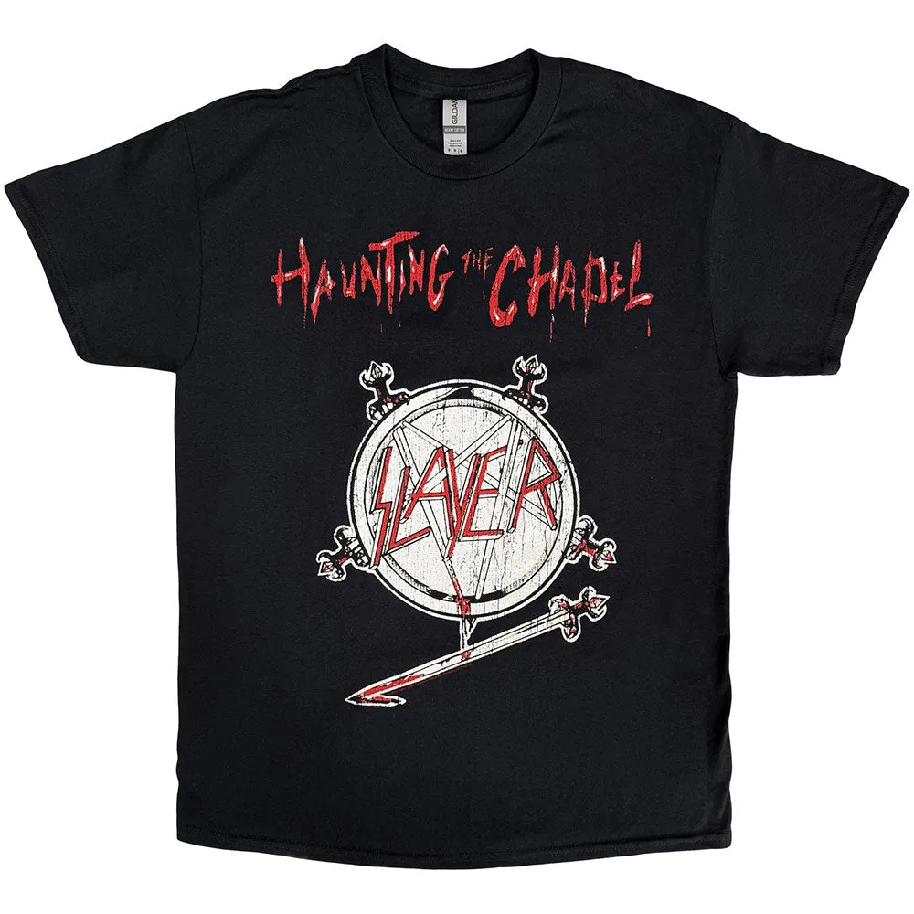 Slayer Unisex T-Shirt: Haunting the Chapel (Black) sold by Paradiso Clothing