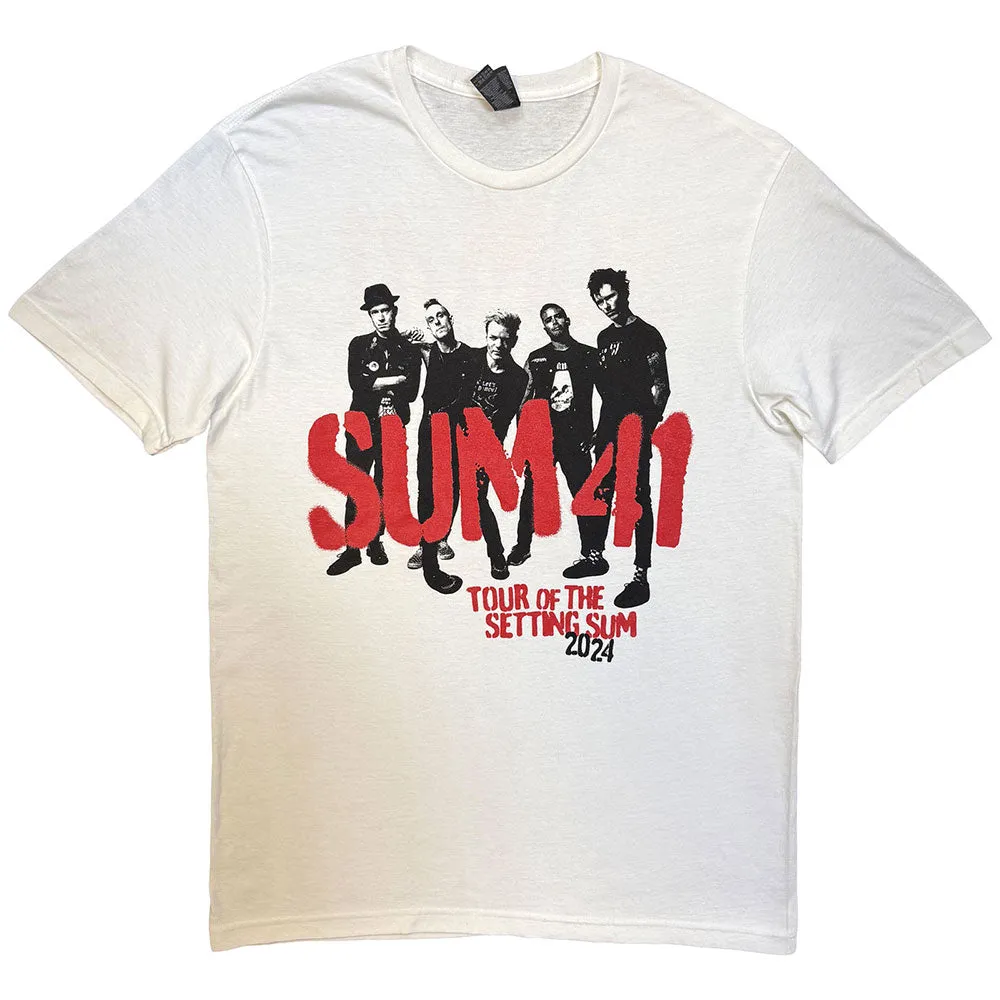 Sum 41 Unisex T-Shirt: Tour '24 Pt.2 Spray Paint (White) (Back Print) (Ex-Tour) sold by Paradiso Clothing product image thumbnail 2