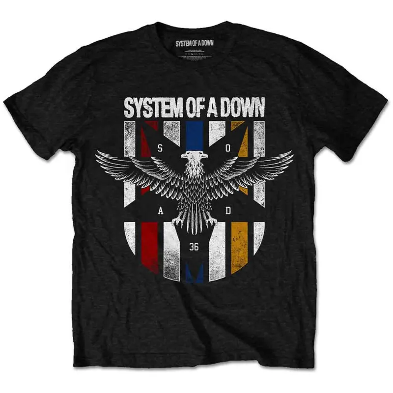 System Of A Down Eagle Crest T Shirt sold by Paradiso Clothing