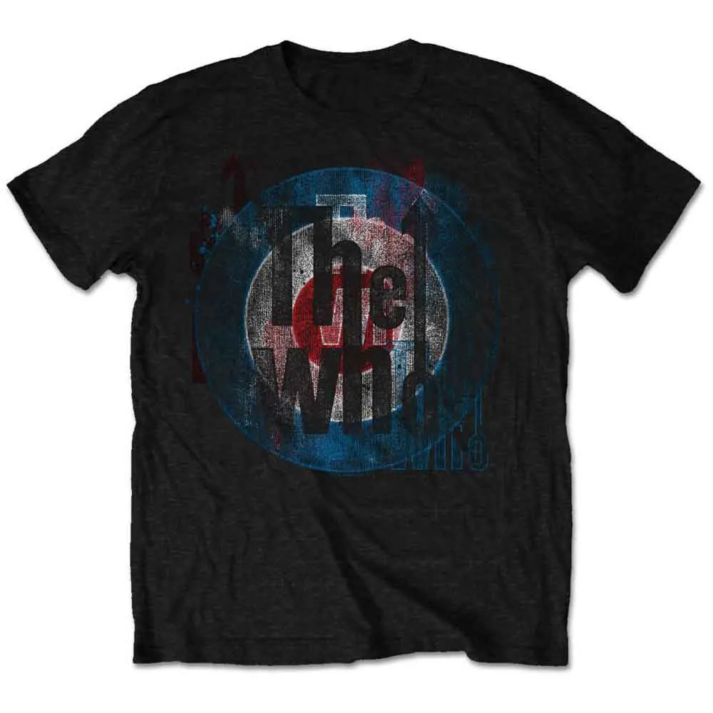 The Who Unisex T-Shirt: Target Texture (Black) sold by Paradiso Clothing