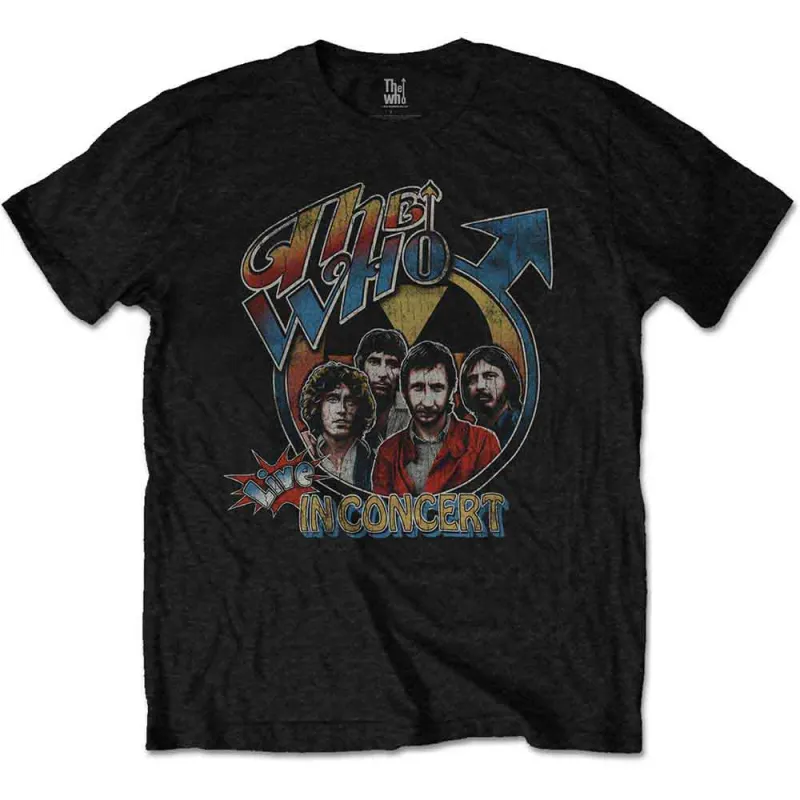 The Who Live in Concert T Shirt made by Paradiso Clothing