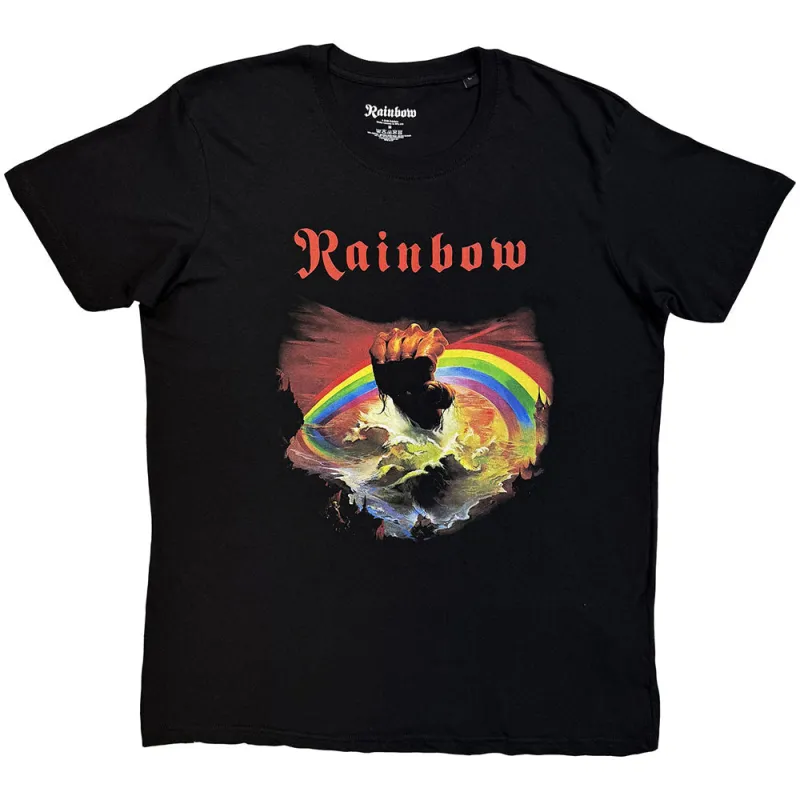 Rainbow Unisex T-Shirt: Rainbow Rising (Black) made by Rainbow