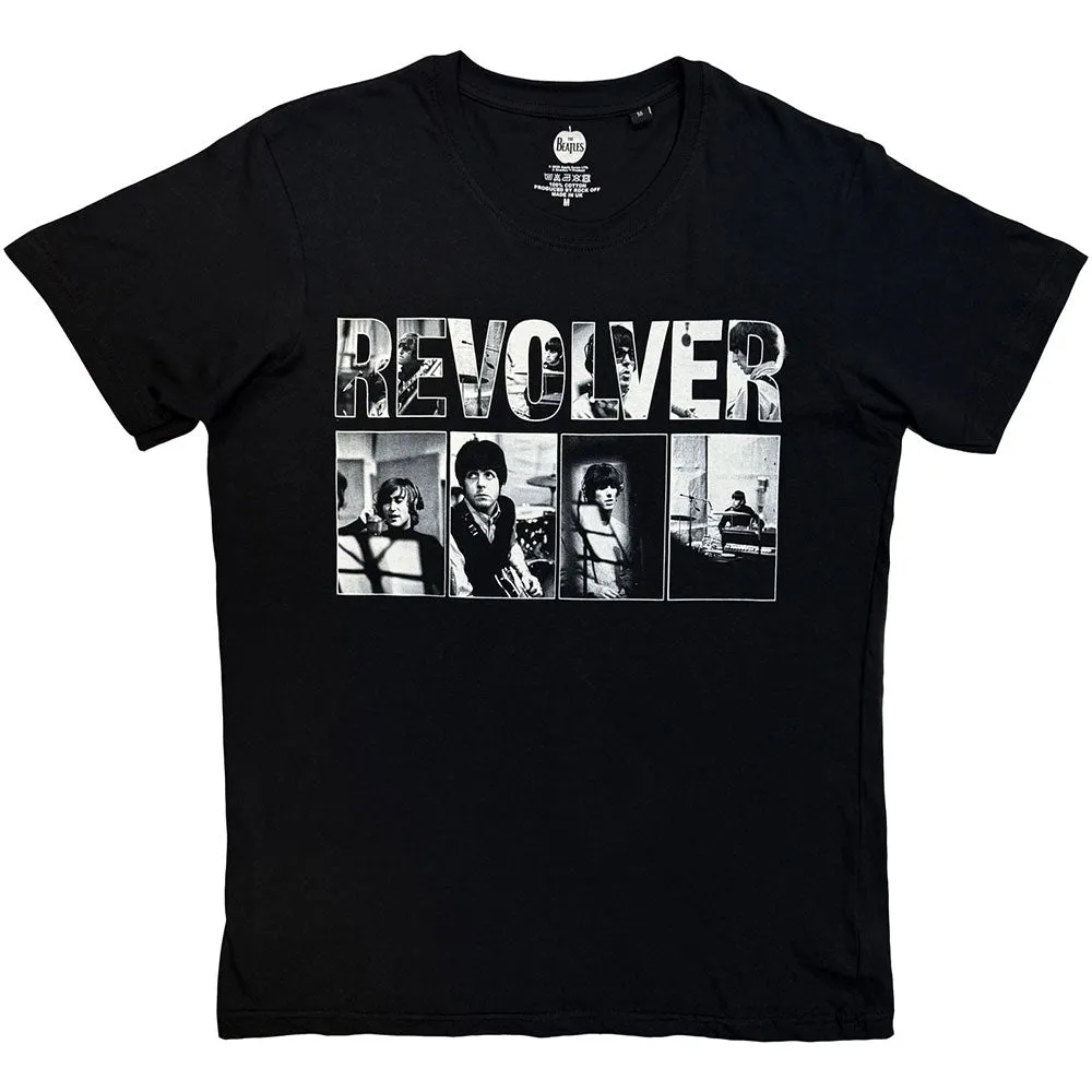 The Beatles Unisex T-Shirt: Revolver Portraits (Black) sold by Paradiso Clothing
