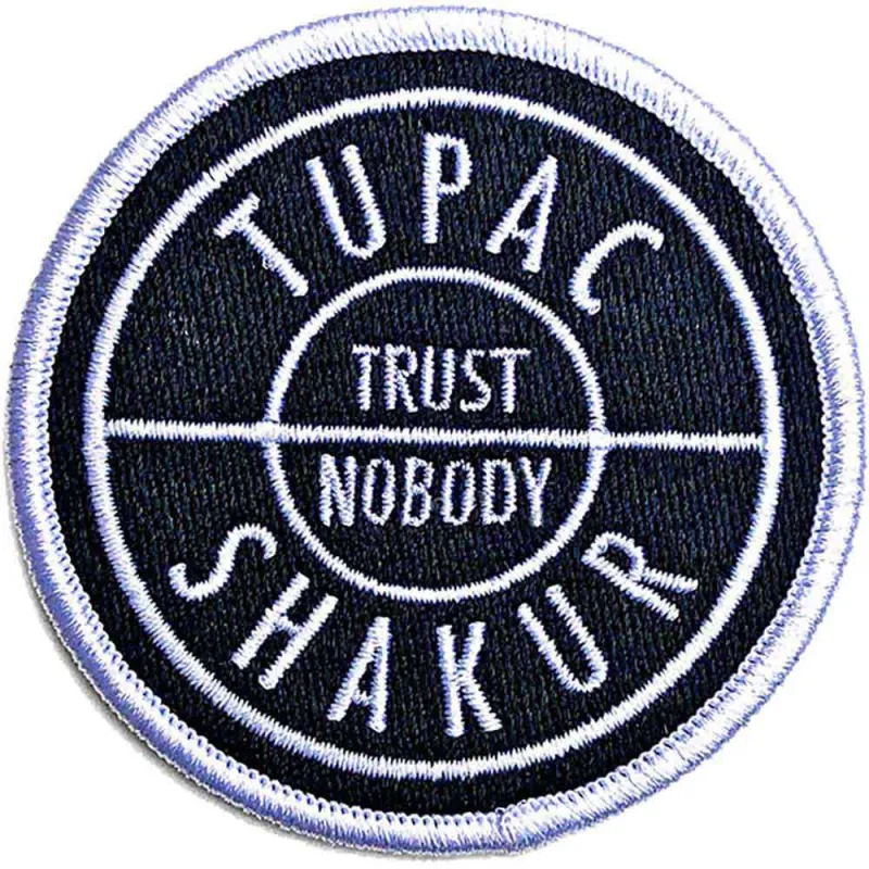 2pac Tupac Patch Trust Logo new Official Embroidered woven iron on sold by Paradiso Clothing