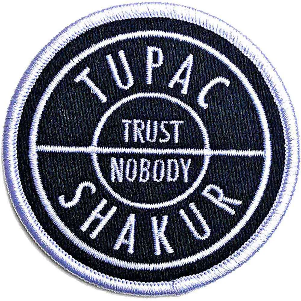 2pac Tupac Patch Trust Logo new Official Embroidered woven iron on sold by Paradiso Clothing