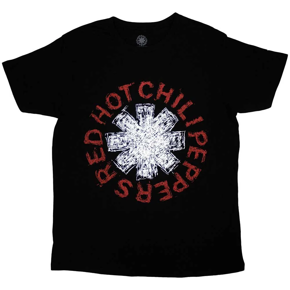 Red Hot Chili Peppers Scribble Asterisk T Shirt sold by Paradiso Clothing