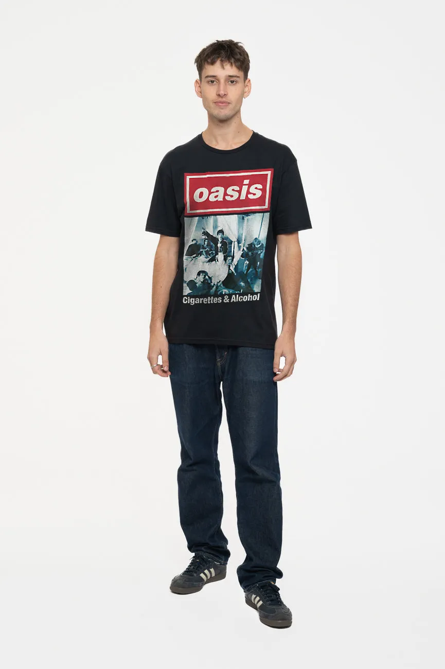 Oasis Cigarettes and Alcohol Single Cover T Shirt sold by Paradiso Clothing product image thumbnail 2